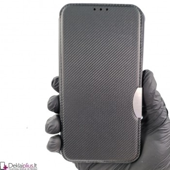 Razor Carbon atverčiamas dėklas - juodas (Samsung A54 5G)